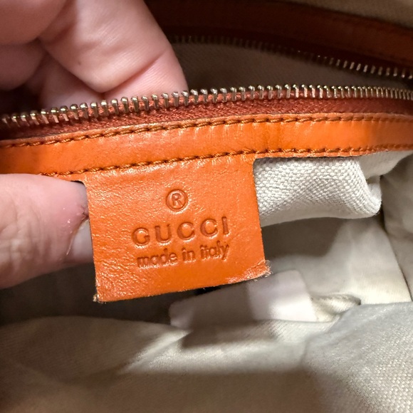 Gucci Beige and Blue Satchel - Picture 12 of 14